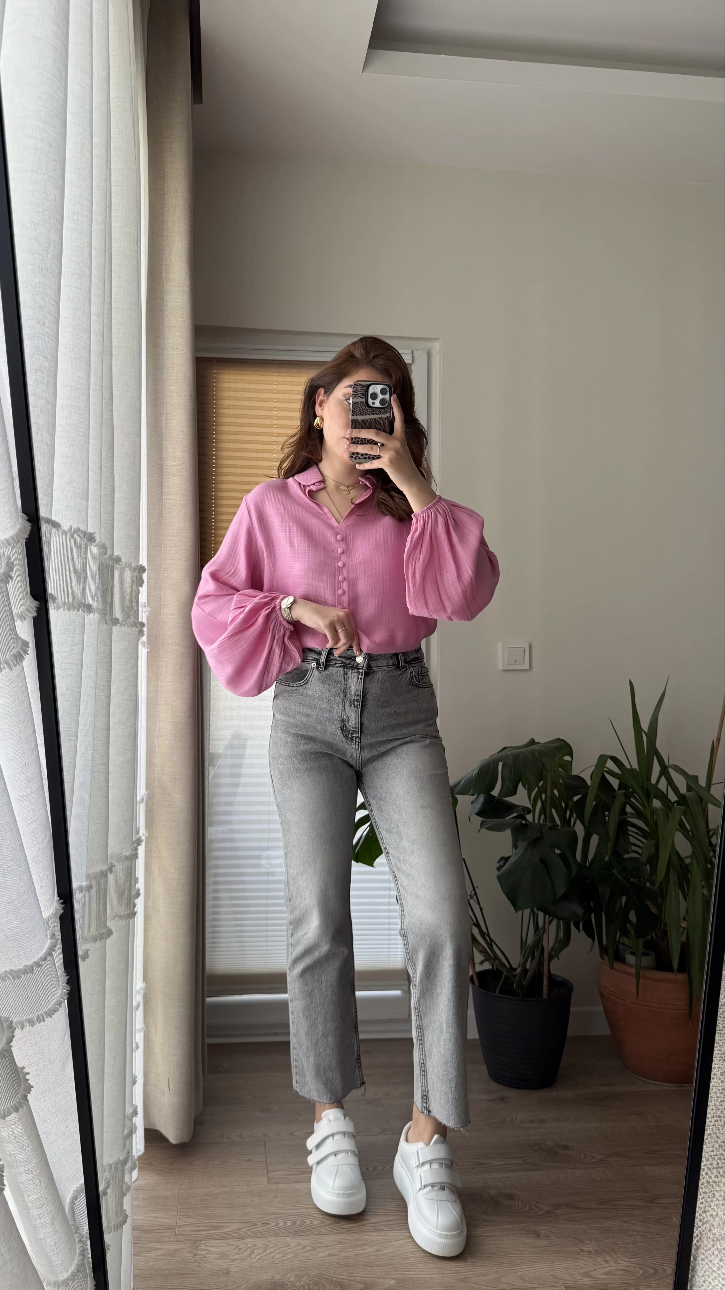 Zr Meyla Duman Rengi Slim Fit Jean (NO:5)