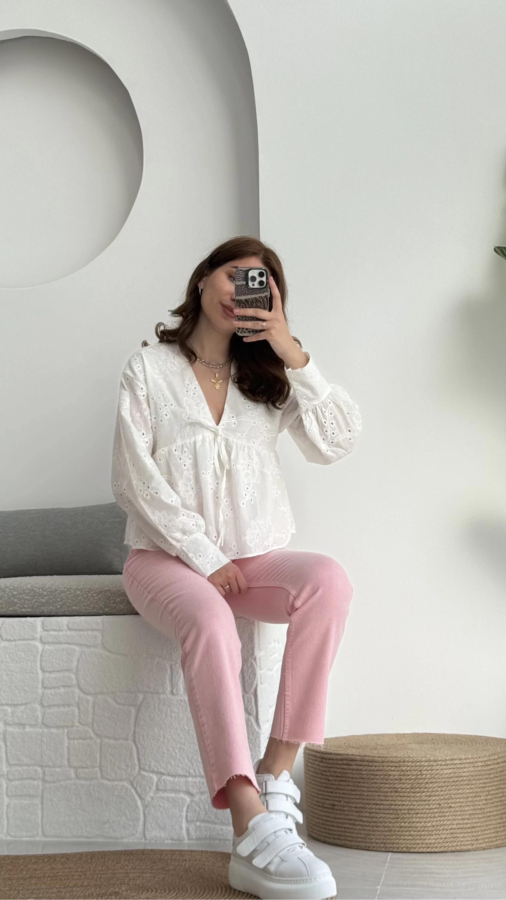Zr Meyla Pembe Slim Fit Jean