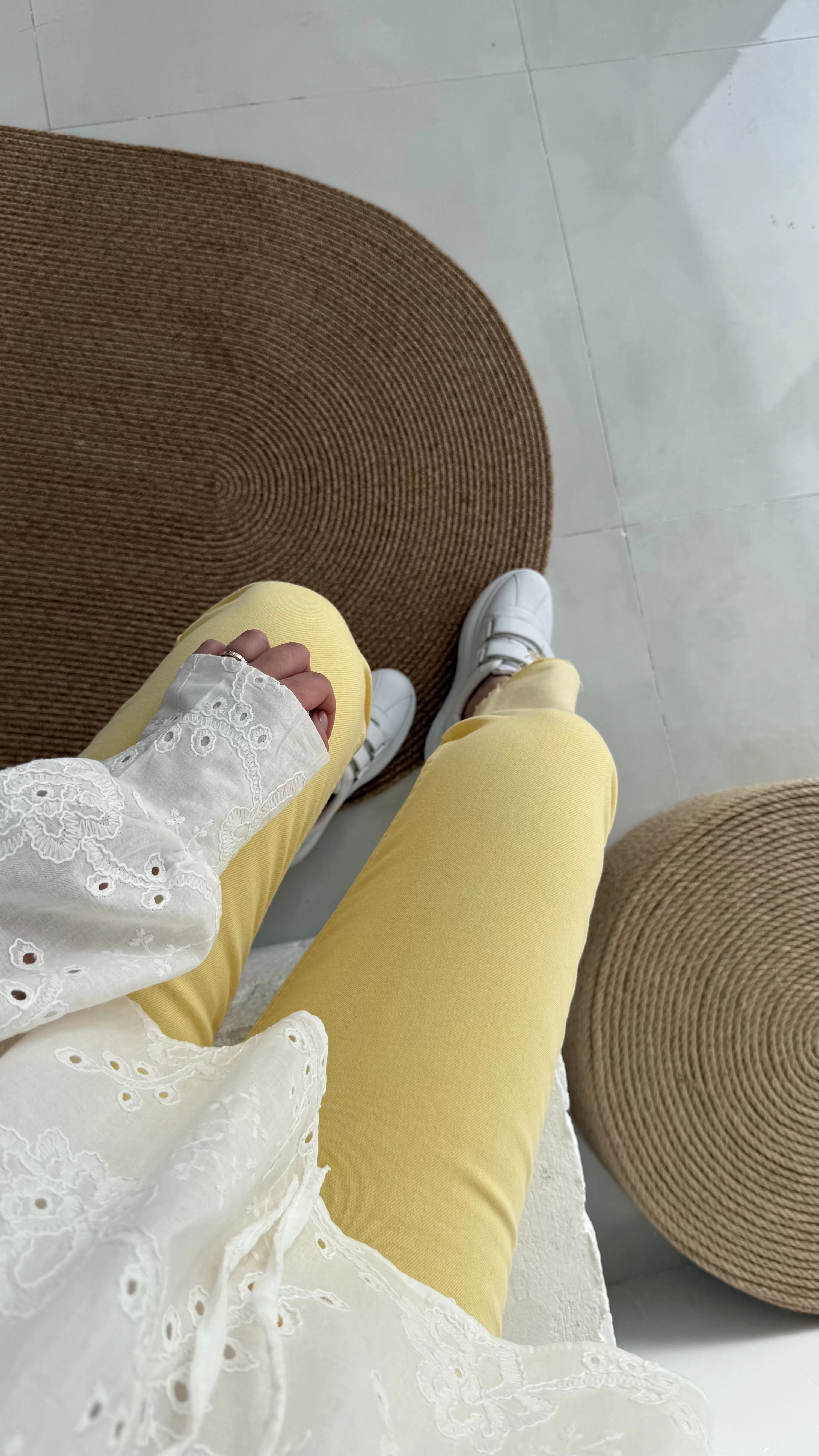 Zr Meyla Sarı Slim Fit Jean