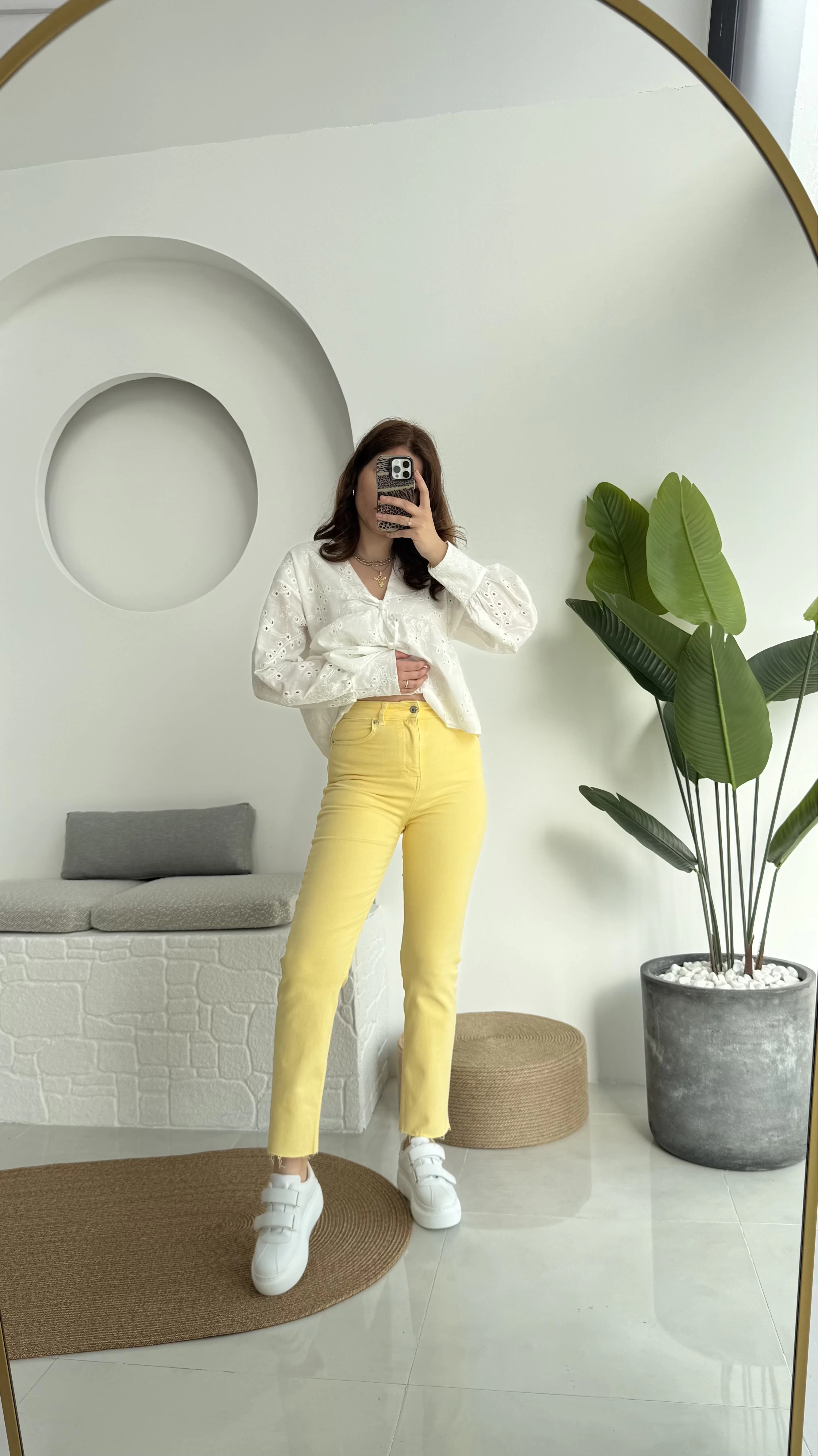 Zr Meyla Sarı Slim Fit Jean