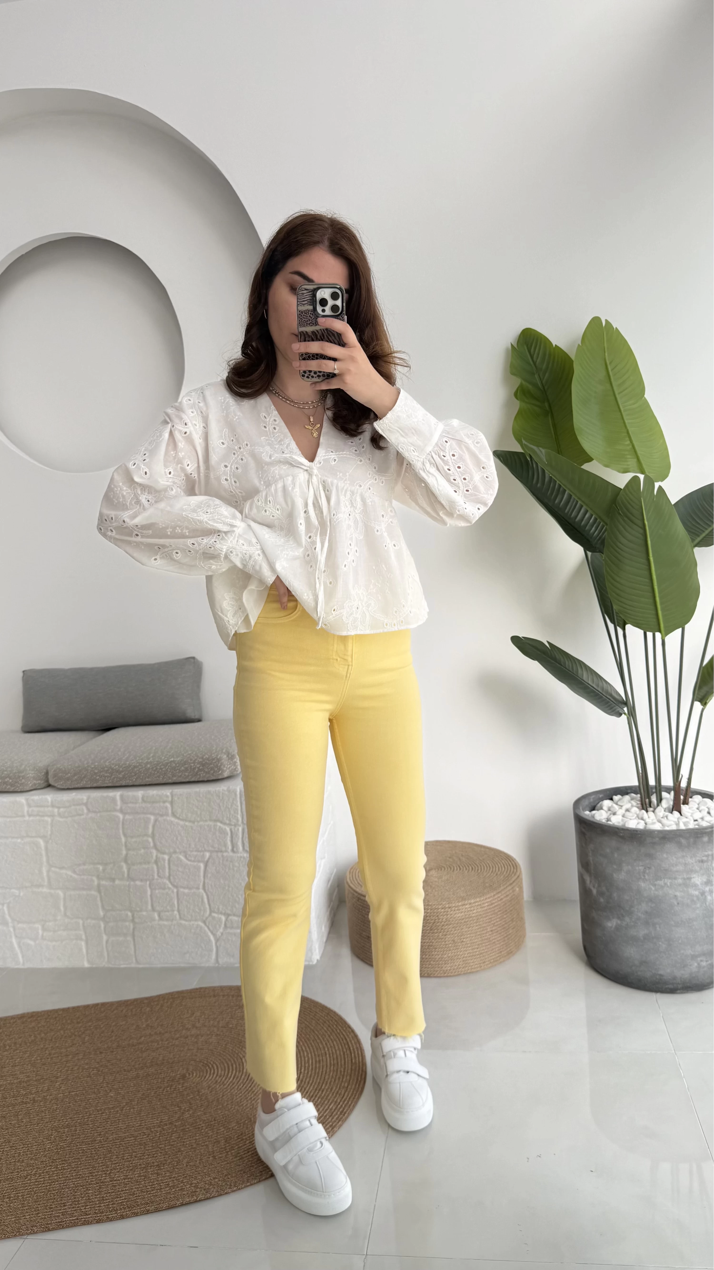 Zr Meyla Sarı Slim Fit Jean