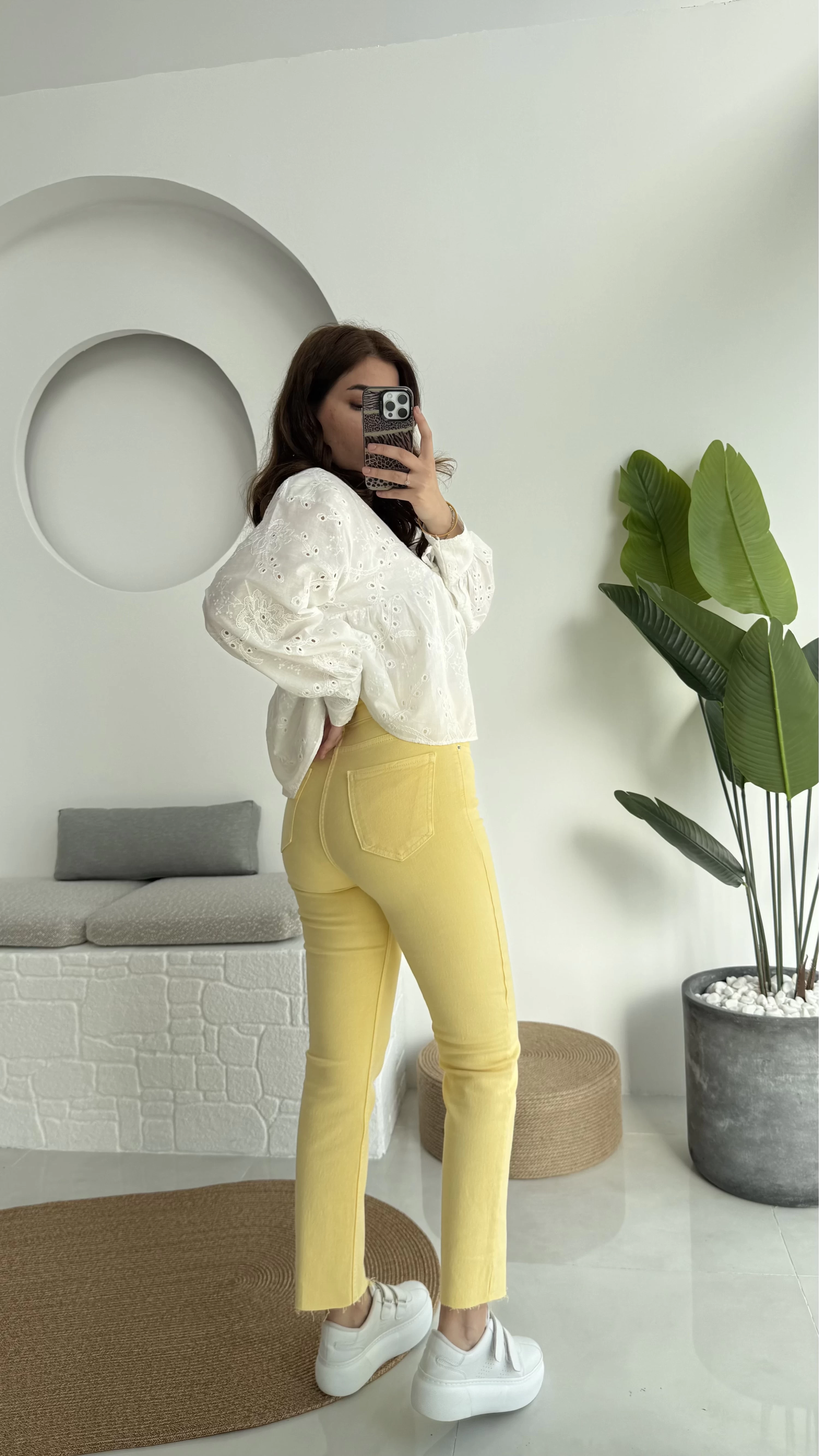 Zr Meyla Sarı Slim Fit Jean