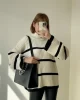 Çizgili Oversize Kazak