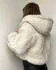 Kısa Kapüşonlu Teddy Ceket