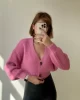 Pembe Örgü Crop