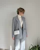 Premium Çizgili Blazer&Palazzo Kumaş Takım