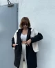 Siyah Rengi Kısa Astarlı Kaban