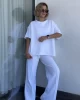 Beyaz T-Shirt & Eşofman Takım