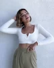Brshka Crop Beyaz