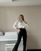 Çimalı İspanyol Full Likralı Krep Kumaş Pantolon