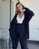 Clou Lacivert Oversize Hırkalı Takım