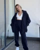 Clou Lacivert Oversize Hırkalı Takım