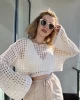 Delly Örme Krem Crop