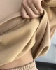 Dobly Sütlü Kahve 3 İplik Şardonlu Eşofman Takımı