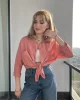Gül Kurusu Keten Gömlek