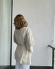 Harmony Keten Krem Kuşaklı Kimono
