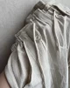 Keten Beyaz Çizgili Kargo Pantolon