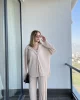 Krem Saten Krinkıl Takım