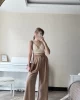 Lesley Camel Keten Pantolon