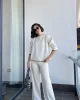 Leyla Krem Triko Takım
