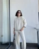 Leyla Krem Triko Takım