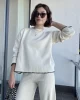 Leyla Krem Triko Takım