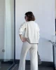 Leyla Krem Triko Takım