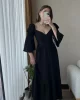 Maude Siyah Vintage Elbise