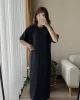 Modal Antrasit Uzun Elbise