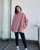 Off Winter Pembe Keçe Yün Kazak