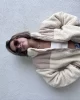 Oversize Peluş Mont
