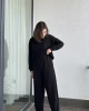 Oys Siyah Premium Model Modal Kumaş Sweat Takım