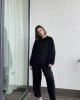 Oys Siyah Premium Model Modal Kumaş Sweat Takım
