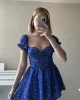 Pretty Mavi Mini Elbise