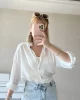 Saten Fitili Beyaz Gömlek