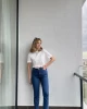 Tpshop Likralı Boyfriend Dark Blue Jean
