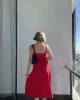 Venesy Midi Kırmızı Drape Elbise
