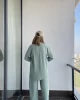 Yazlık Mint Ayrobin Gömlek Takım