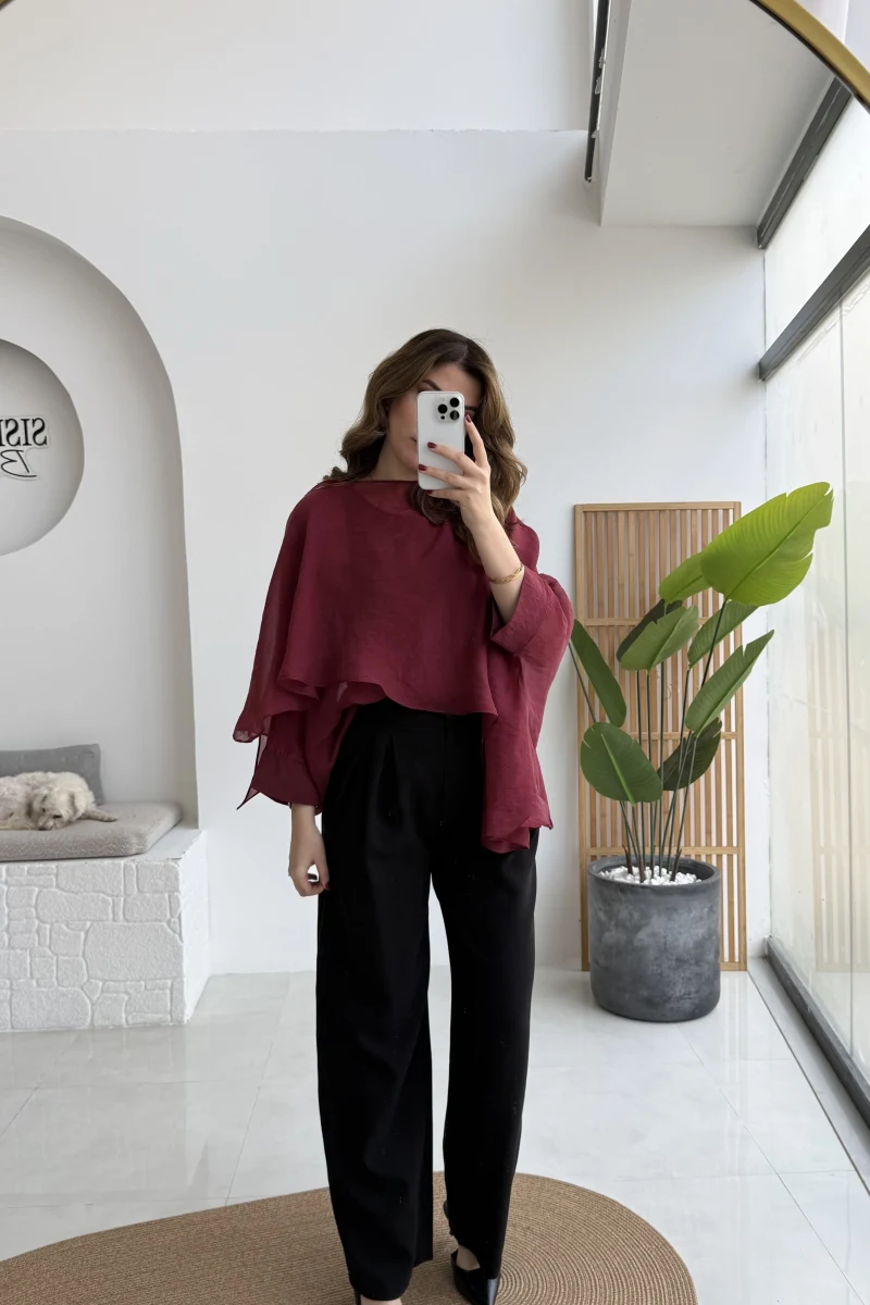 Florence Pileli Pantolon - Siyah - Kod: 3853