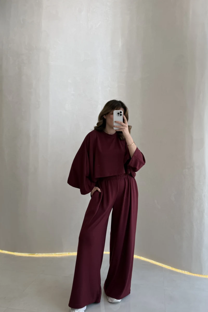 Nahel Panço Takım - Bordo - Kod: 4025