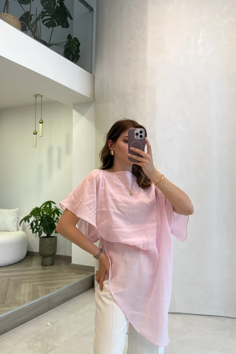 Pelerin Gömlek - Pembe - Kod: 3272