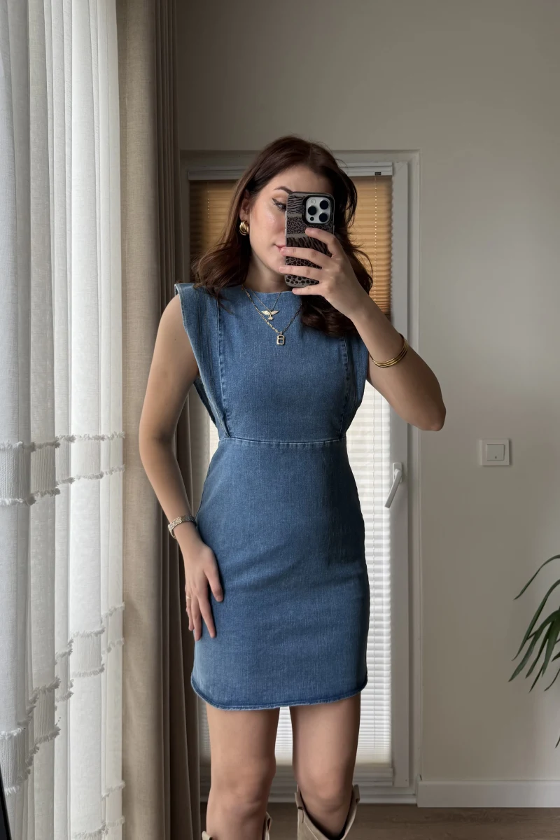 Annabel Kot Denim Elbise