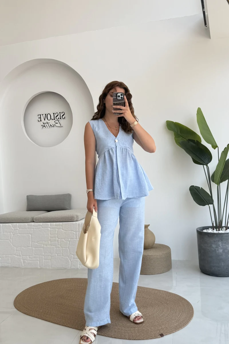 Baby Miss Keten Takım Mavi