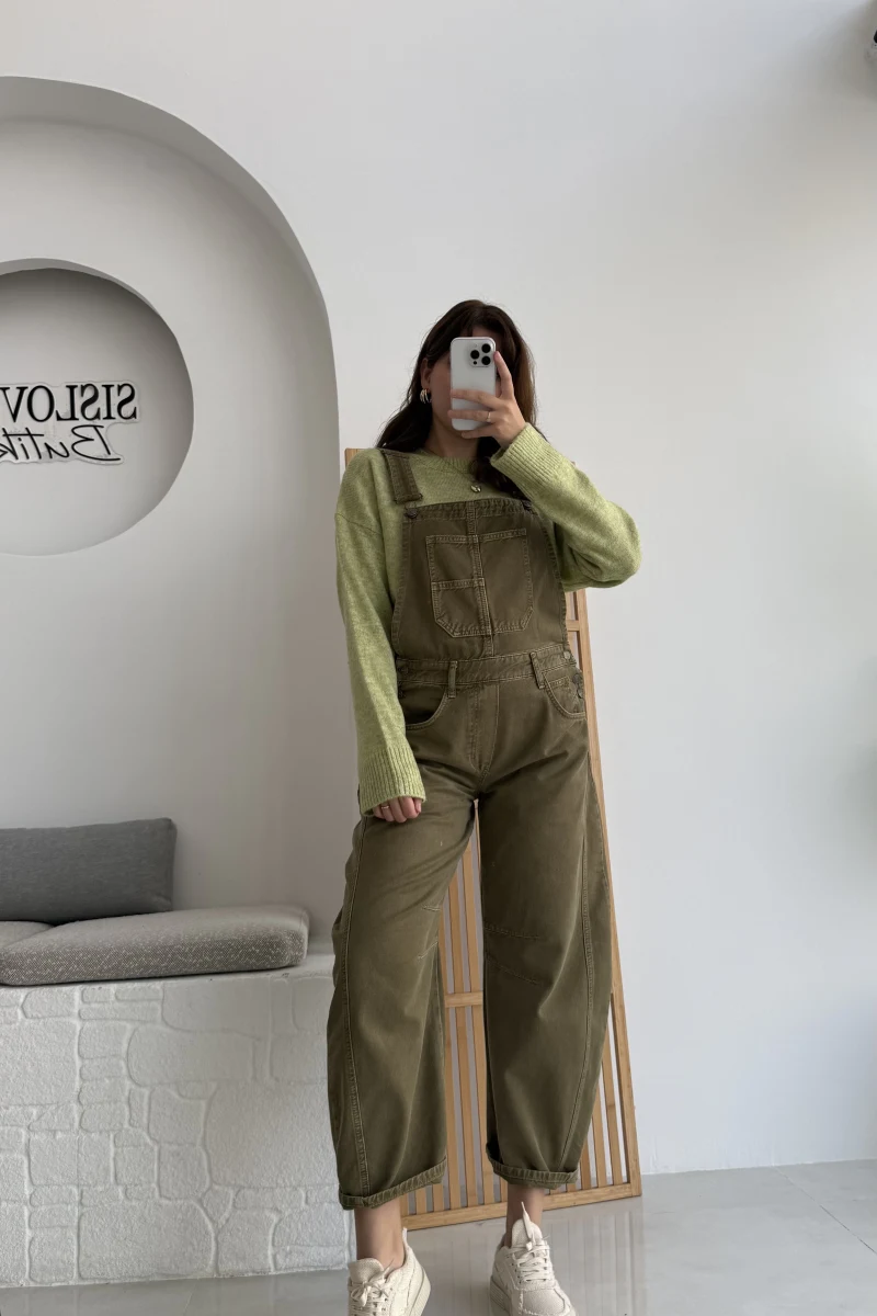 Baggy Tulum Haki Rengi