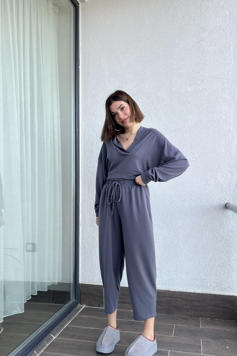 Bella Modal Antrasit Eşofman Takımı