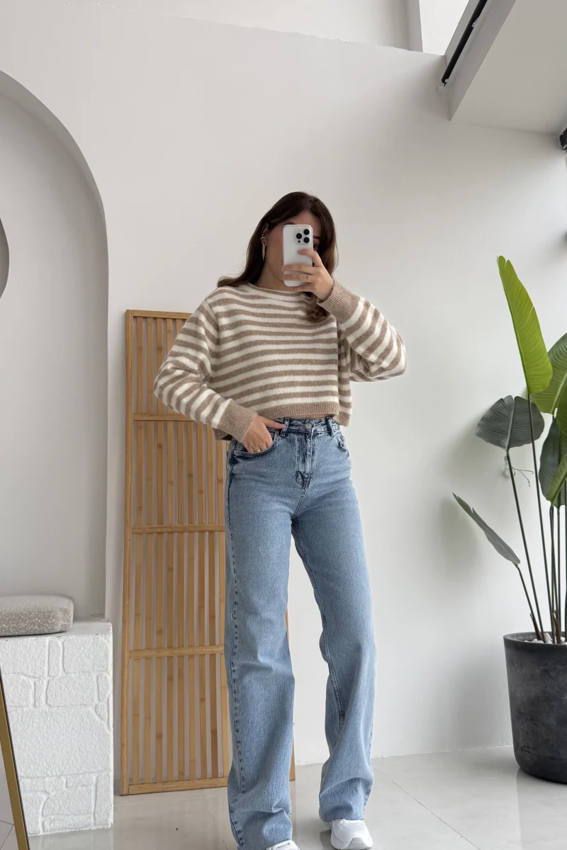 Bellamo Straight (NO:5) Mavi Tonları Jean Pantolon