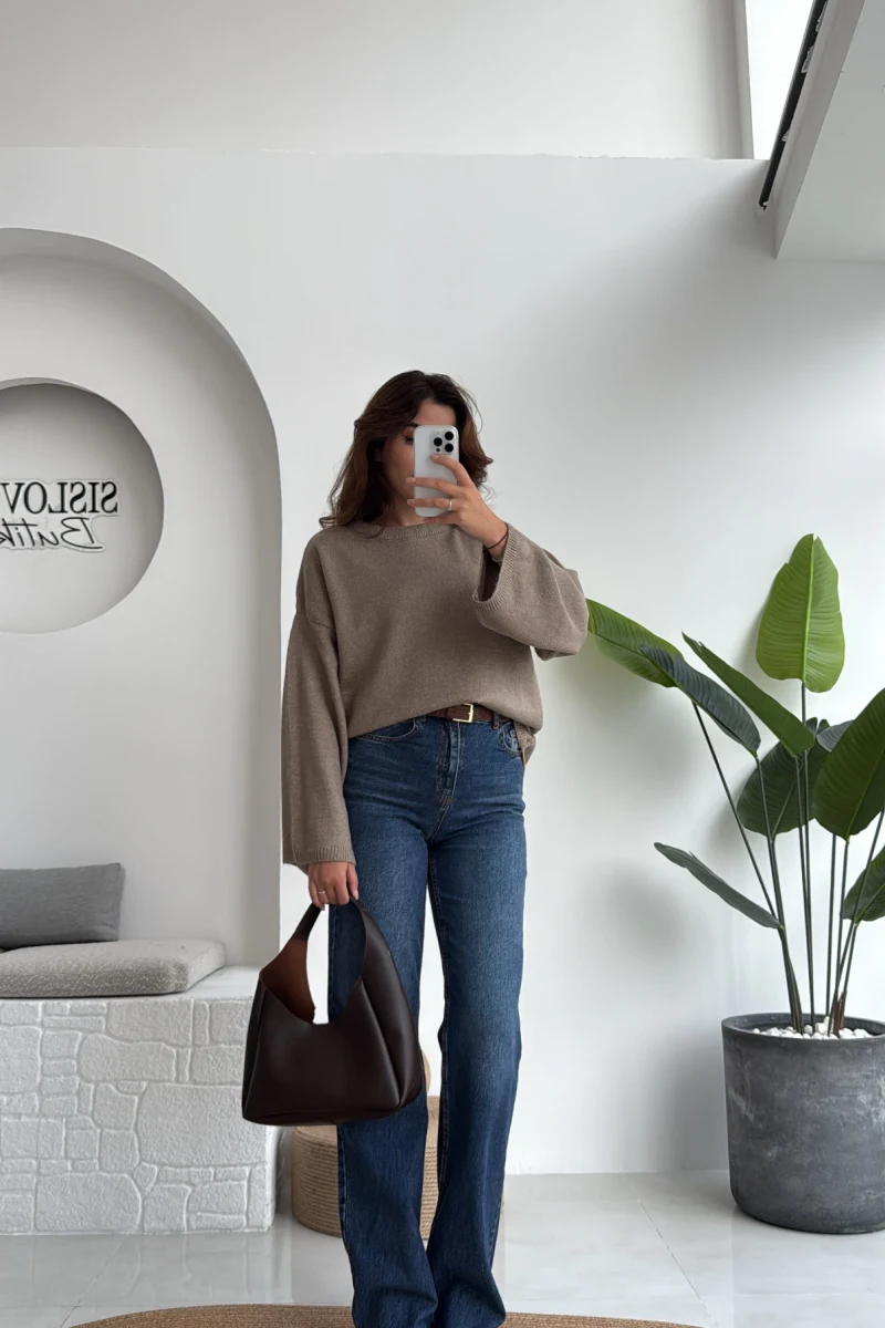 Bellamo Straight Lacivert Tonları Jean Pantolon