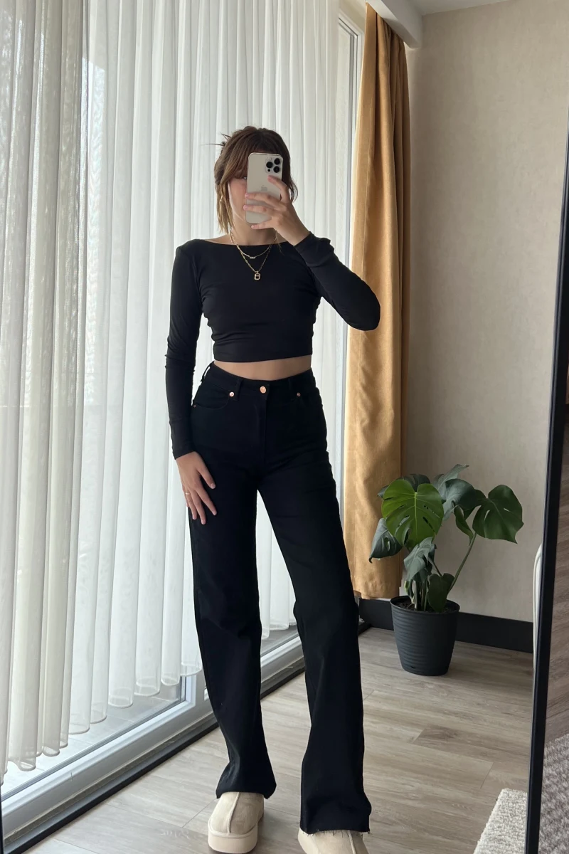 Bellamo Straight Siyah Jean Pantolon