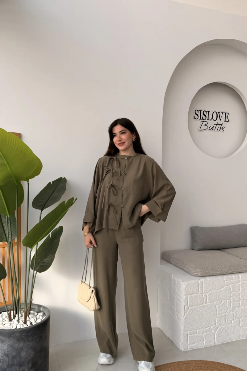 Bennet Serisi Modal Takım - Haki - Kod: 8678