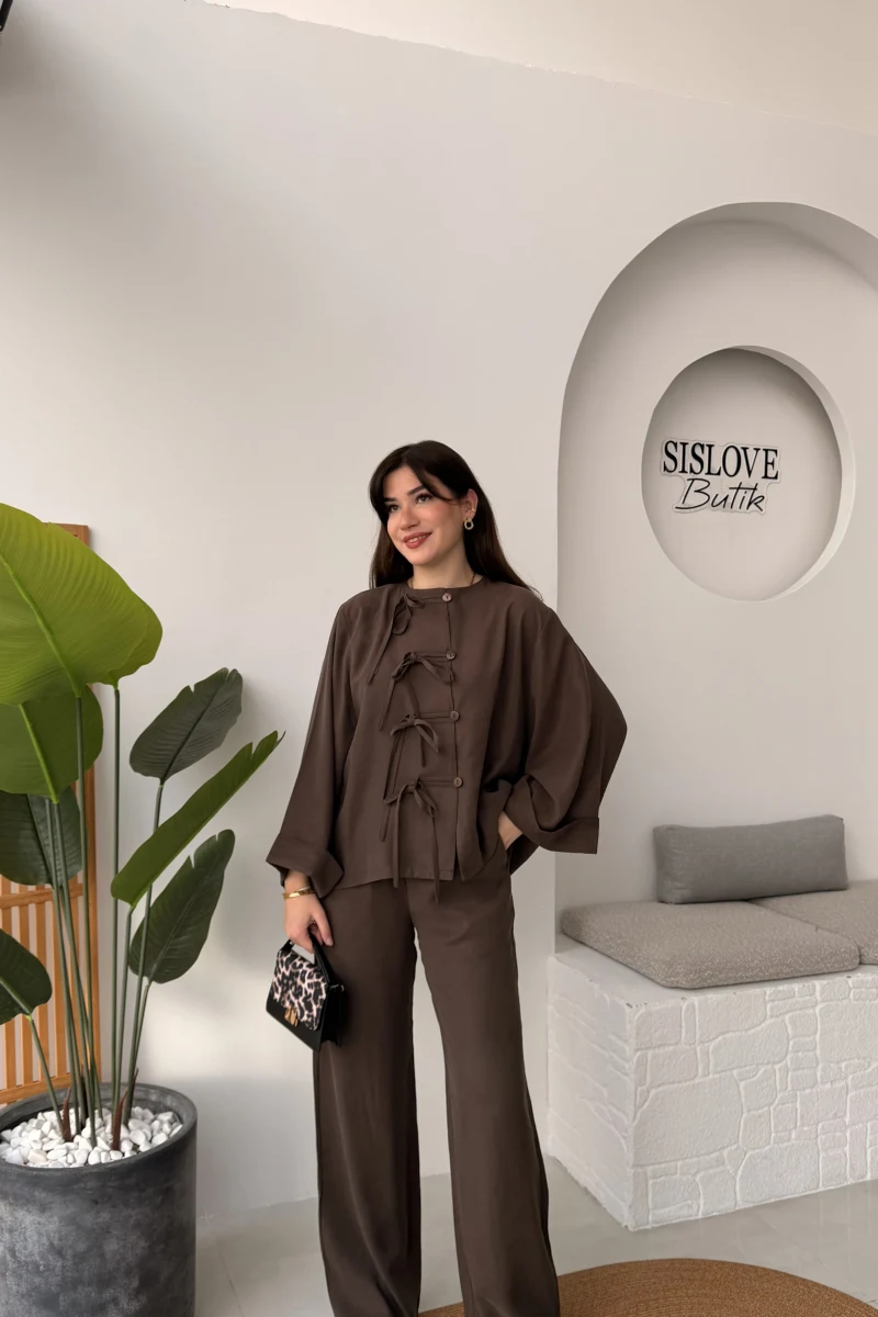 Bennet Serisi Modal Takım - Kahve - Kod: 8678